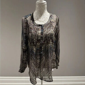 Multicolor Sheer Women's Top